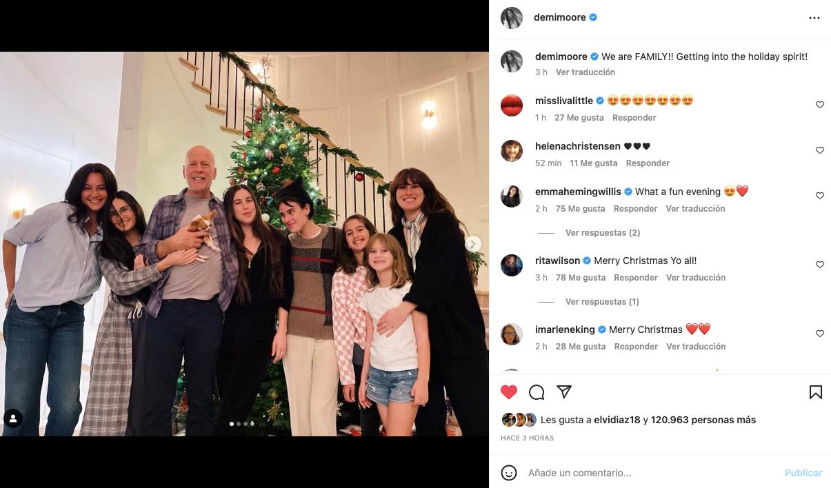 Bruce Willis Demi Moore Instagram