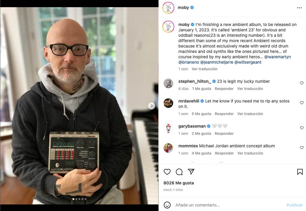 Moby Instagram