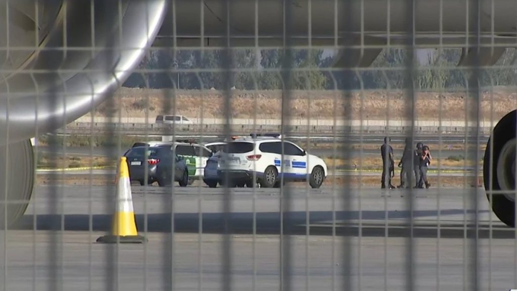 balacera en aeropuerto de Santiago