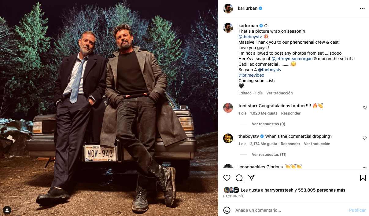 Karl Urban Instagram