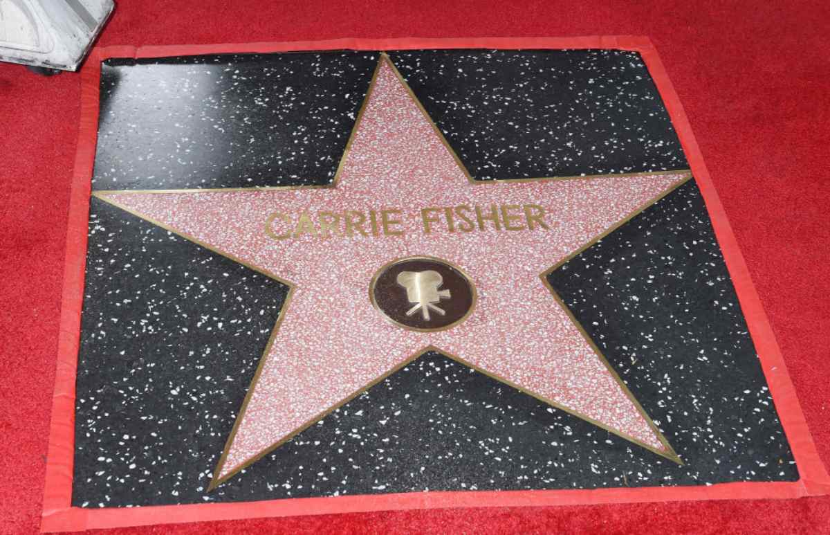 Carrie Fisher Paseo De La Fama De Hollywood