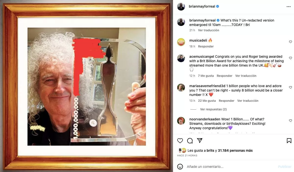 Brian May Instagram