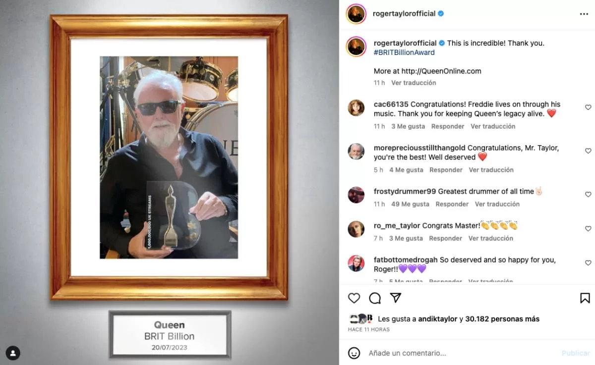 Roger Taylor Instagram