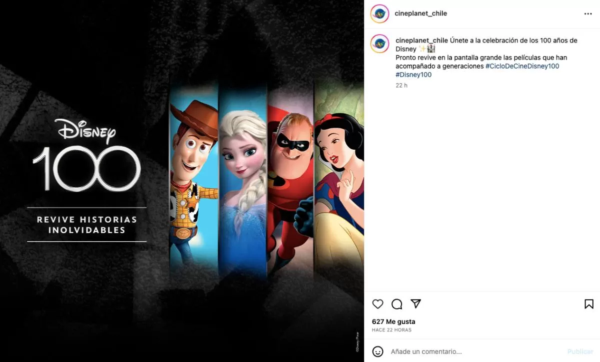 Cineplanet Instagram Disney