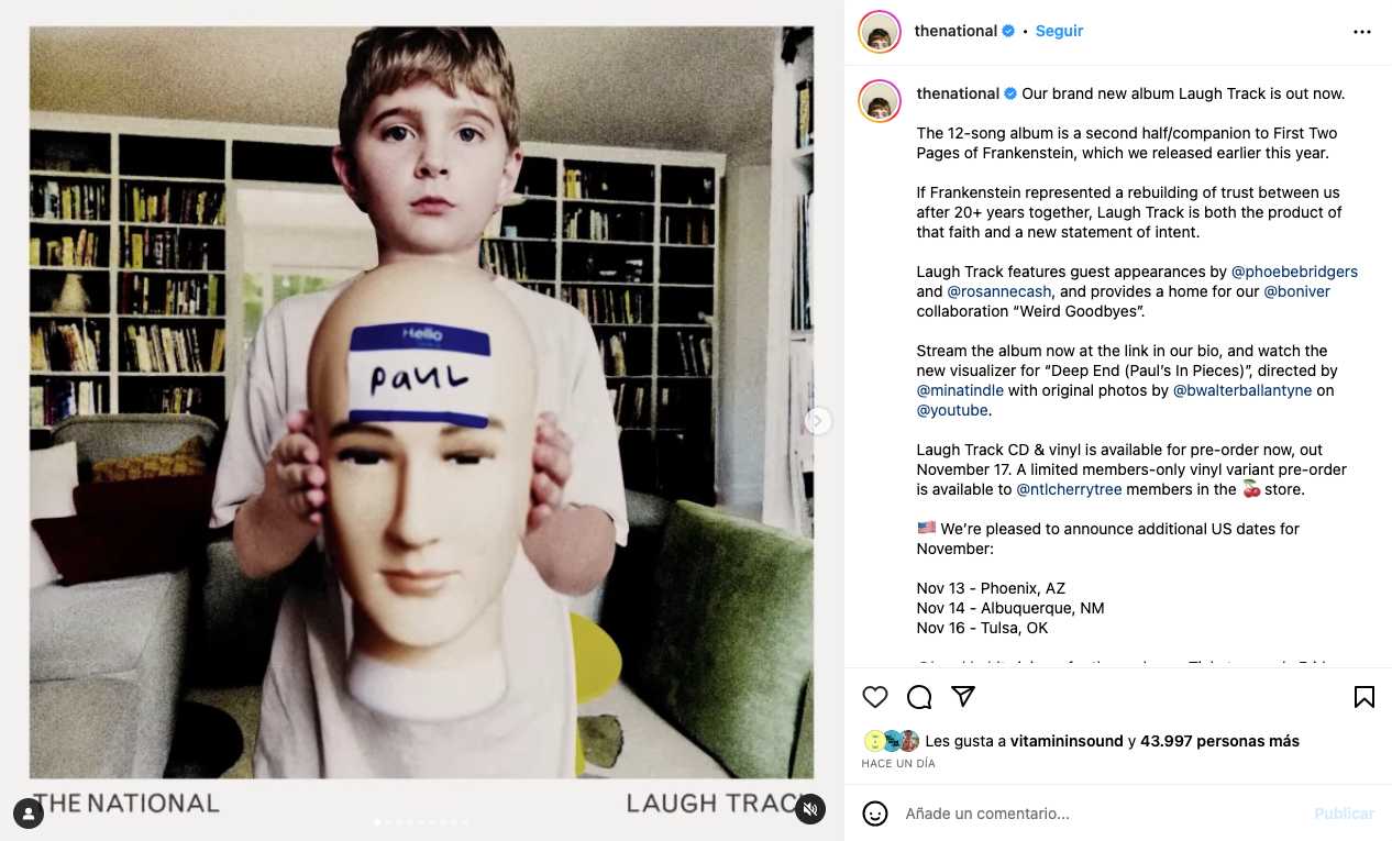 The National Instagram