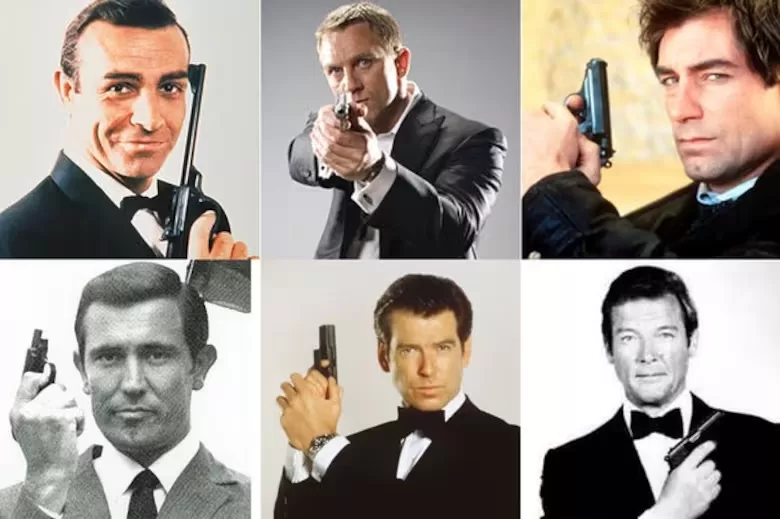 Todos Los Actores Que Interpretaron A James Bond En El Cine_ Sean Connery, Daniel Craig, Timothy Dalton, George Lazaby, Pierce Brosnan Y Roger Moore