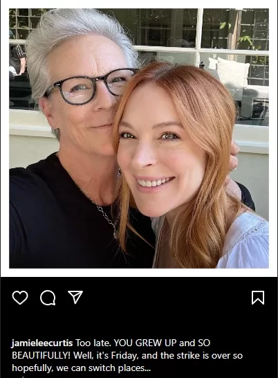 Jamie Lee Curtis Y Lindsay Lohan Juntas