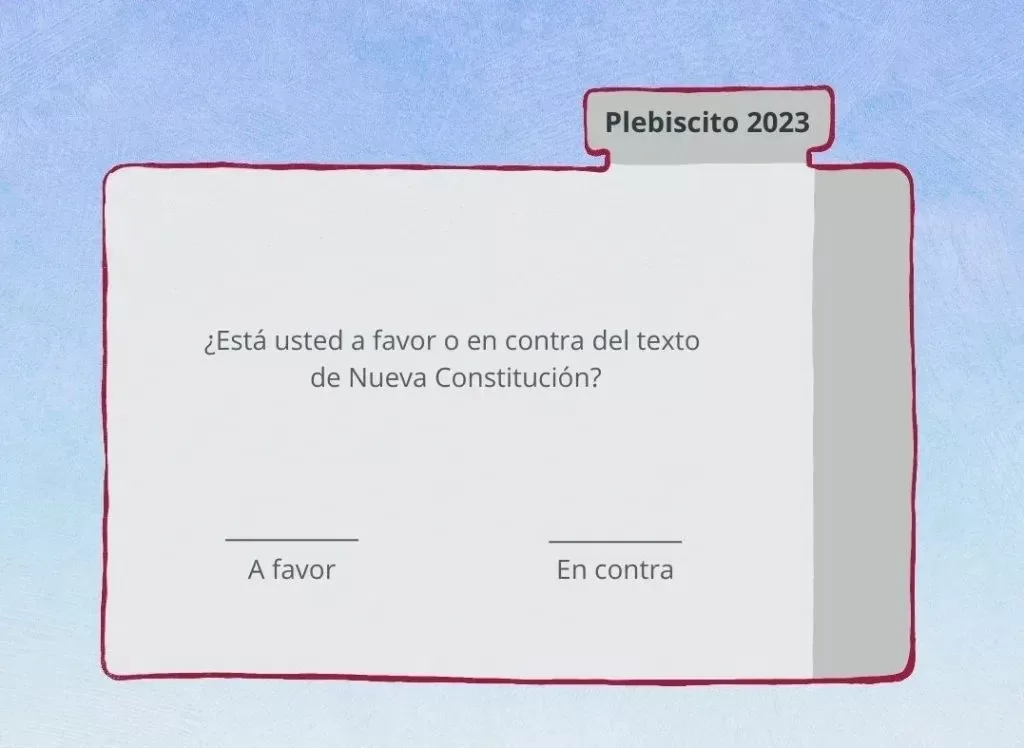 Papeleta Plebiscito Constitucional 2023