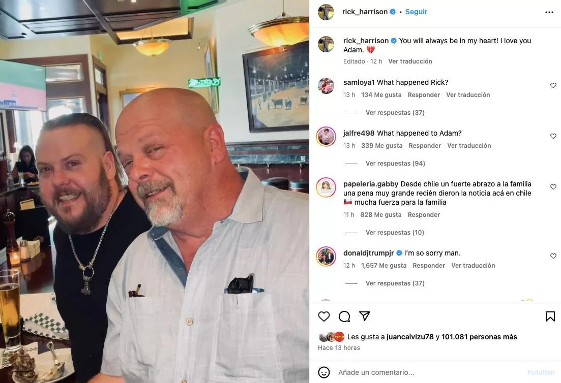 Adam Harrison Rick Harrison Instagram