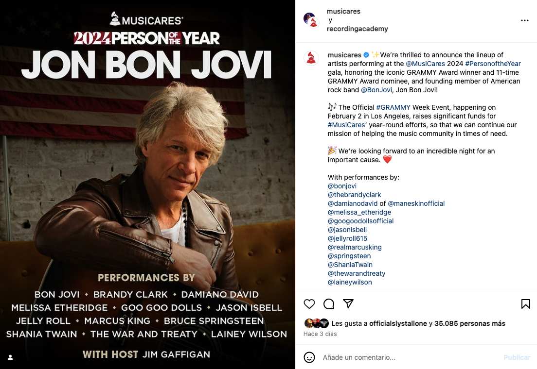Bon Jovi Persona Del Año
