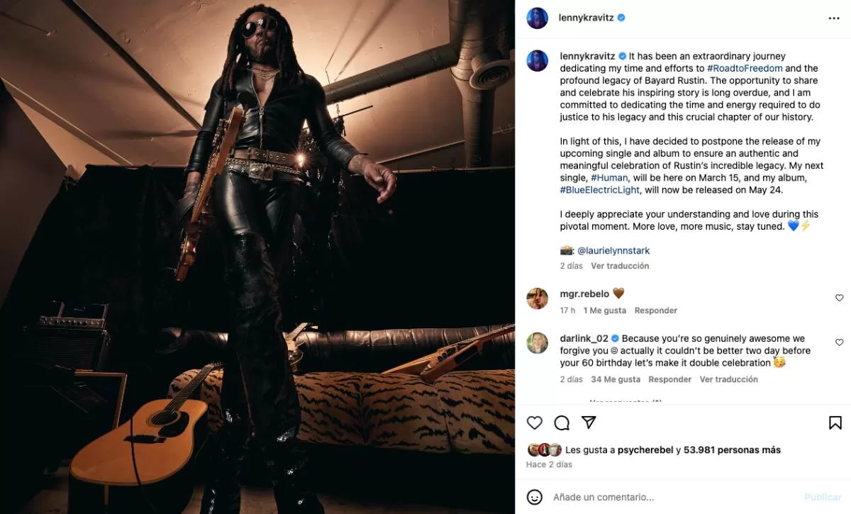 Lenny Kravitz Instagram