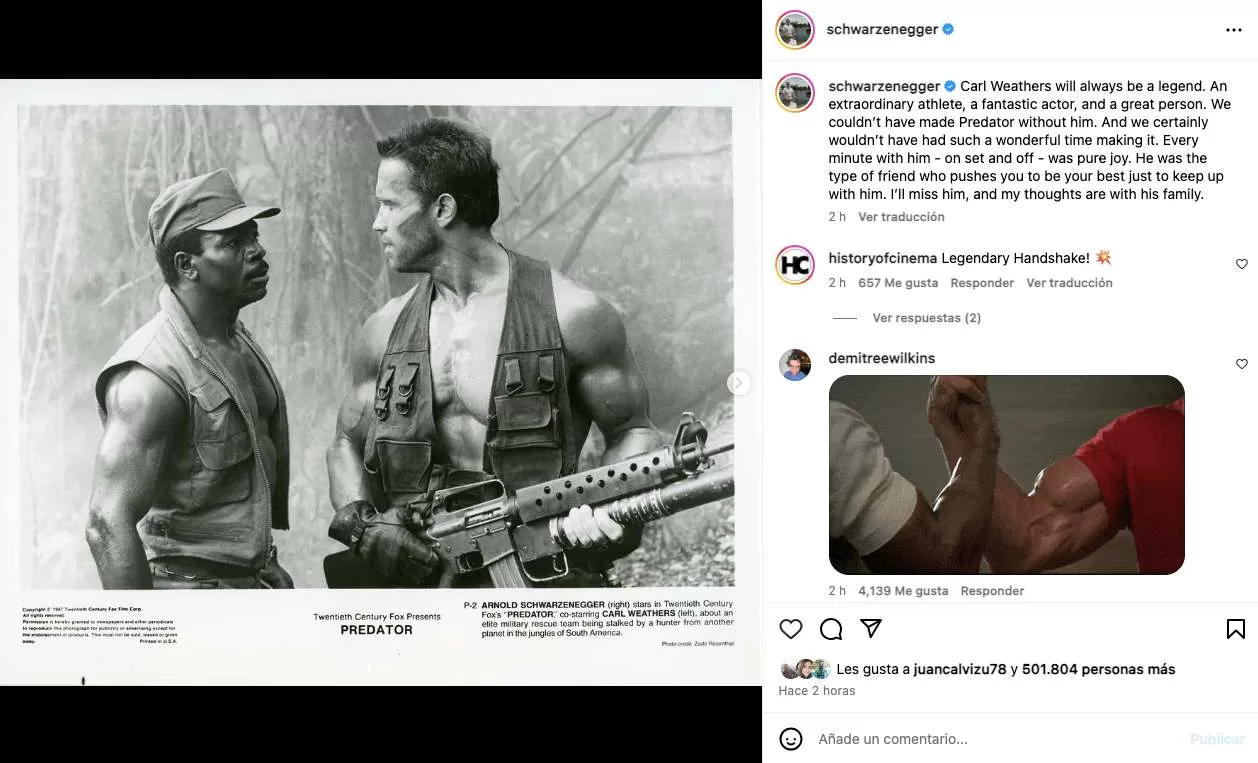 Arnold Schwarzenegger Carl Weathers