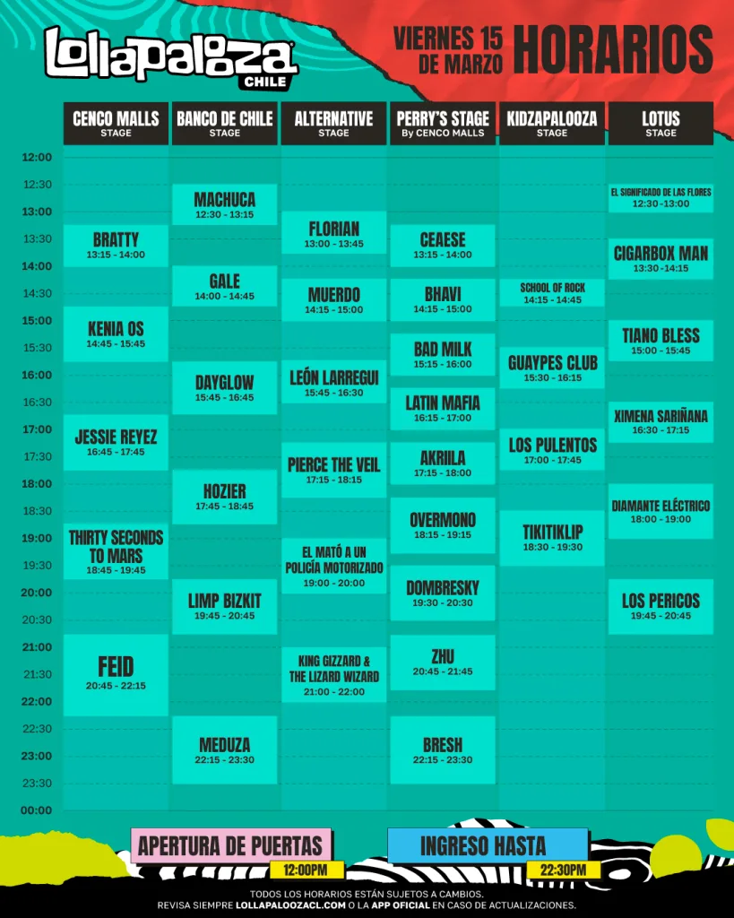 LollaCL24 HORARIOS_01 VIERNES