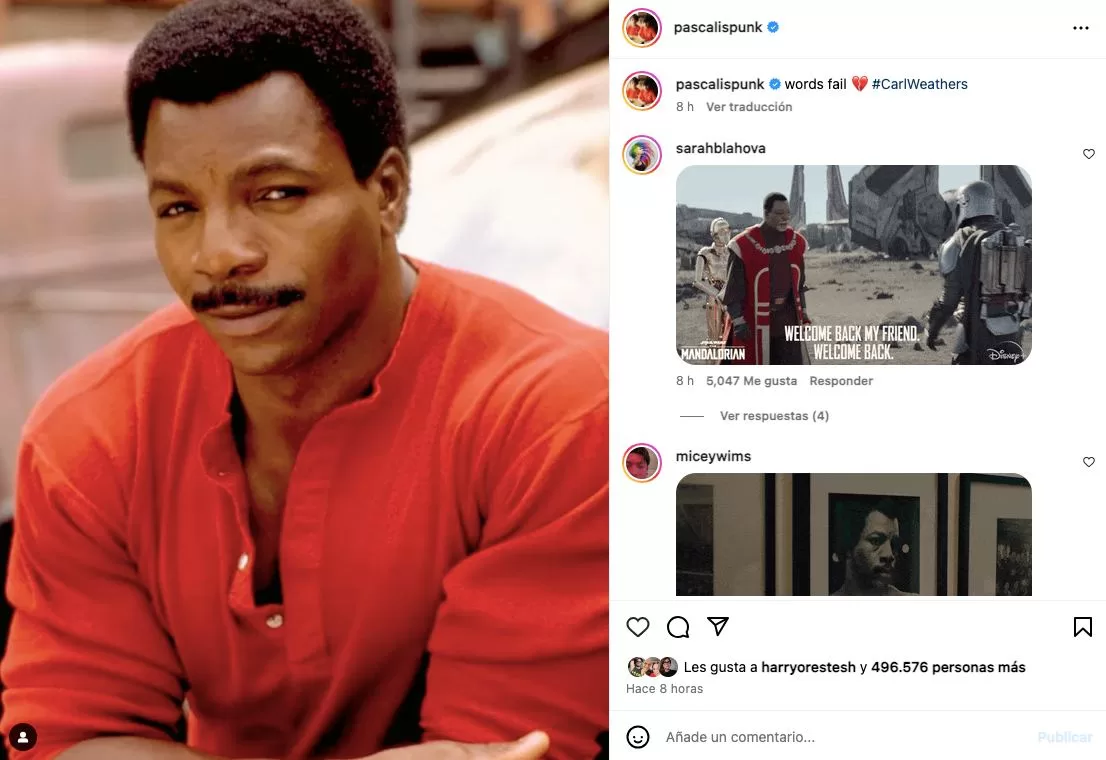 Pedro Pascal Instagram