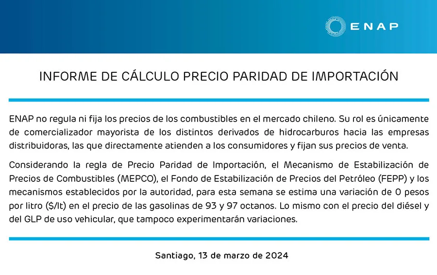 Informe ENAP 13 De Marzo 2024