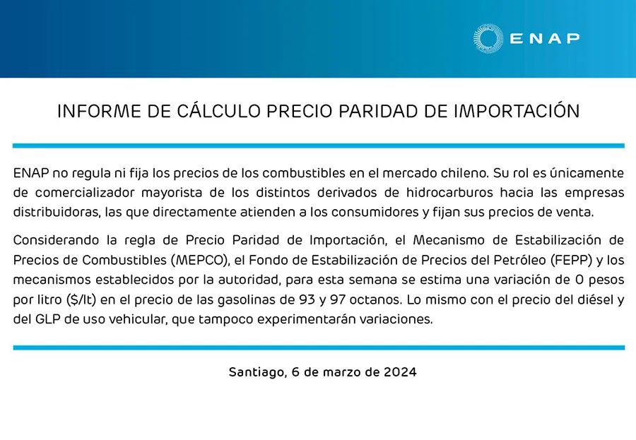 Informe ENAP 6 De Marzo 2024