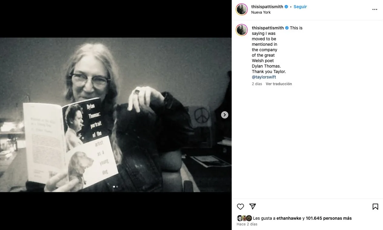 Patti Smith Instagram