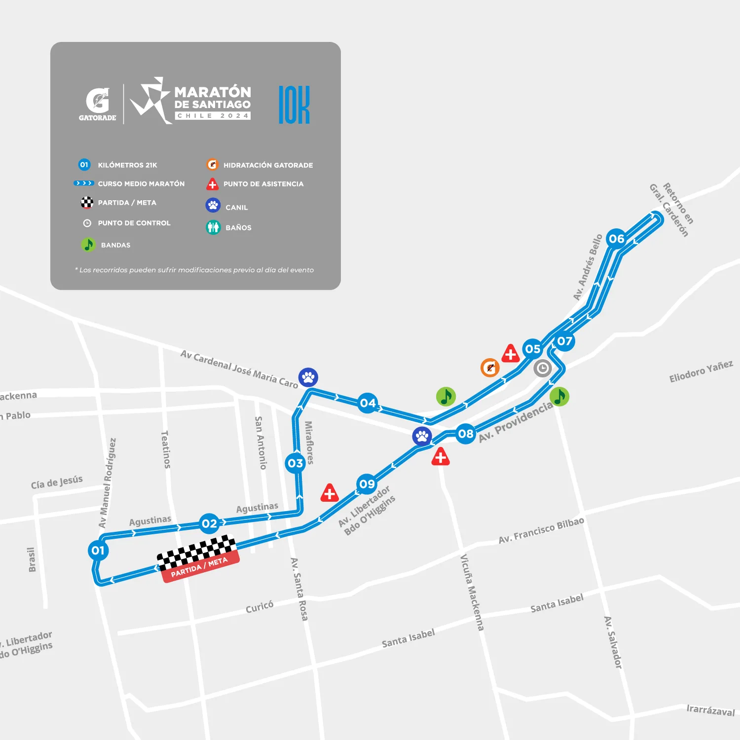 Recorrido 10k