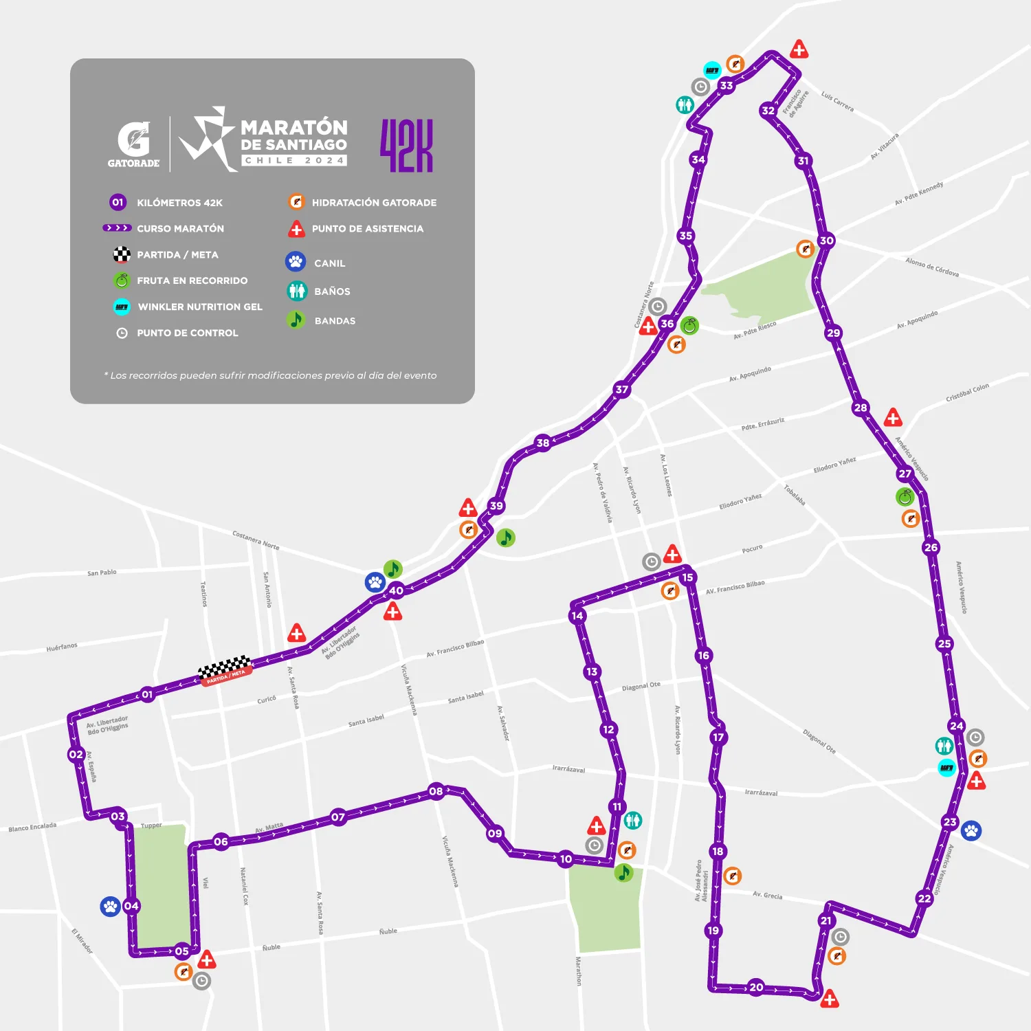 Recorrido 42k