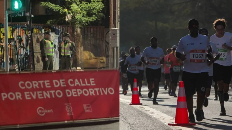 Corte De Transito Por Maraton De Santiago