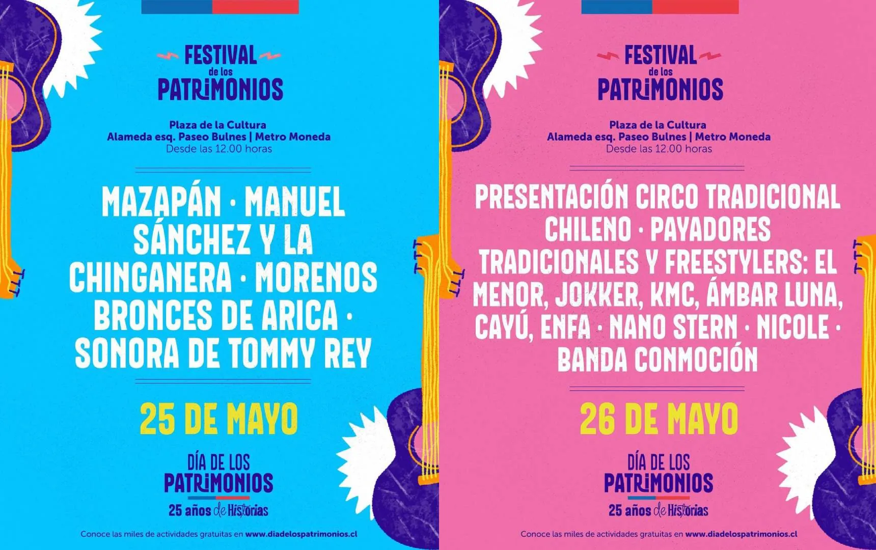 Artistas Que Se Presentarán En El Día De Os Patrimonios. Créditos_ @subsepatrimonio