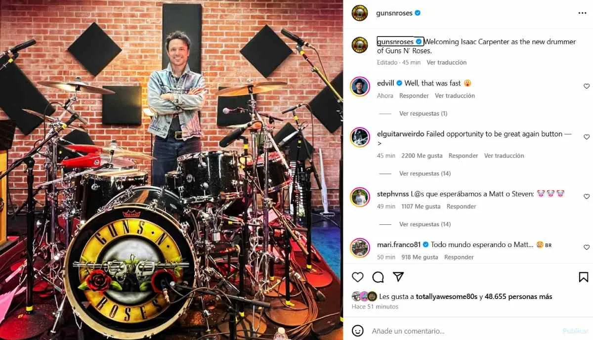 Guns N Roses Instagram