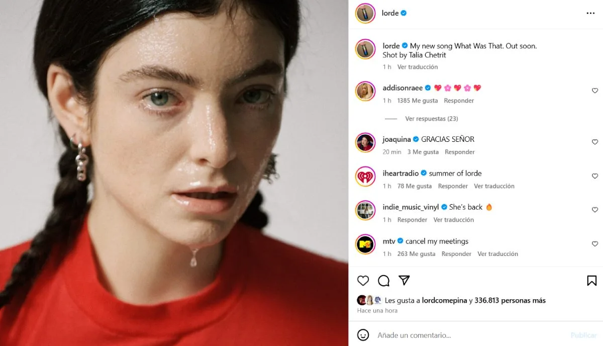 Lorde Instagram