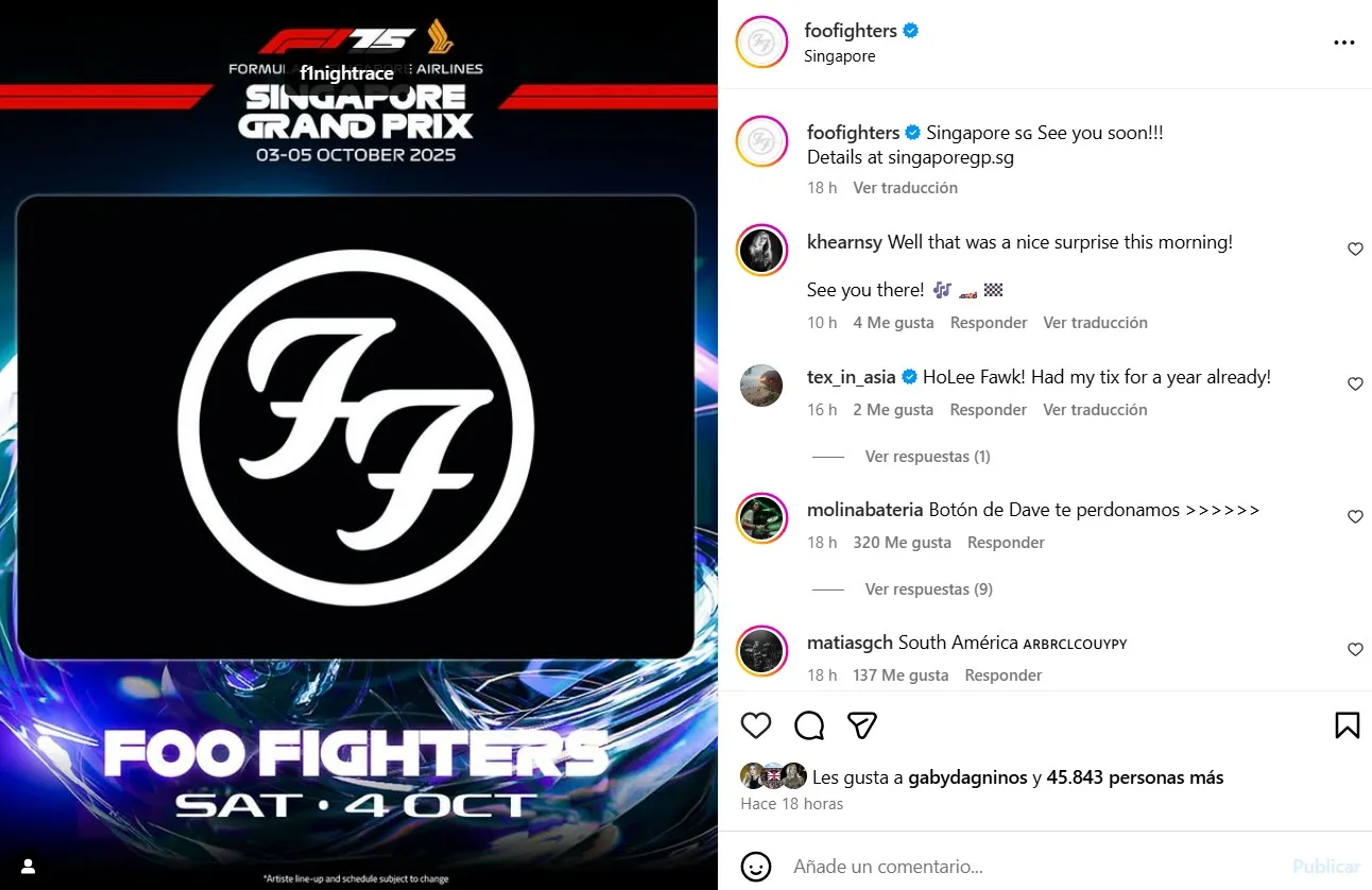 Foo Fighters Instagram