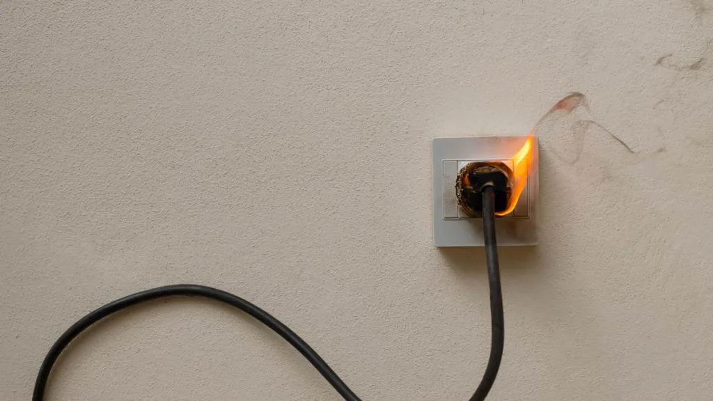 Tomacorriente Incendio