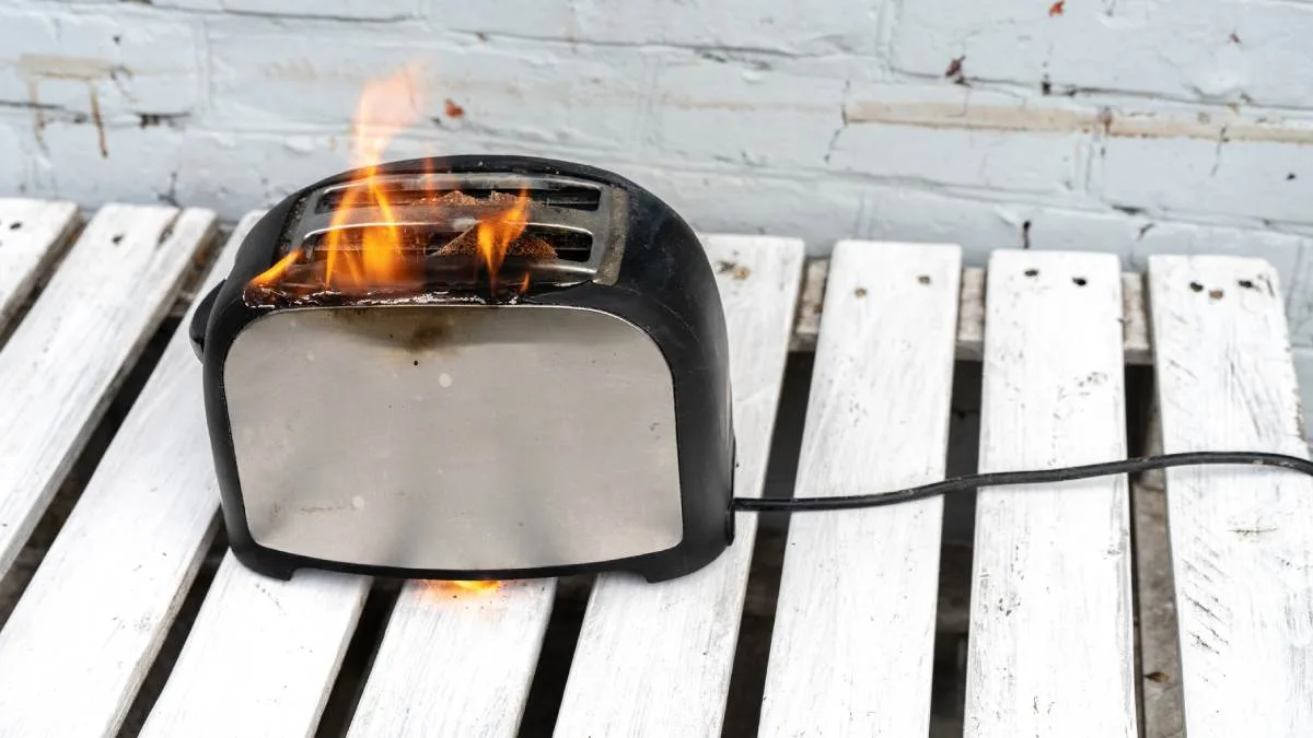 Tostador De Pan Electrico Incendio