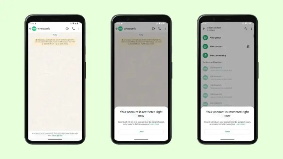 WhatsApp Restriccion De Cuenta