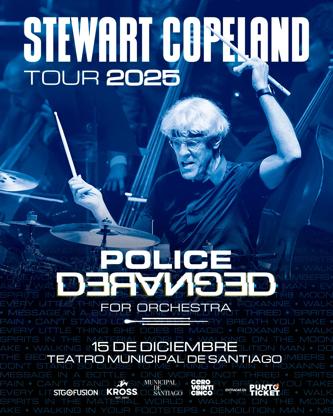 Promo Stewart Copeland en Chile
