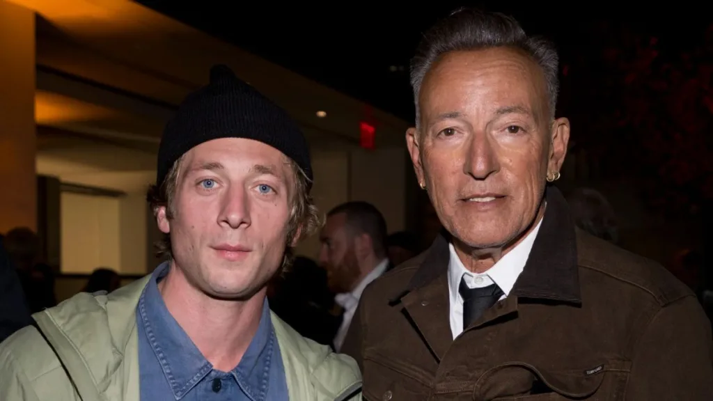 Jeremy Allen White y Bruce Springsteen