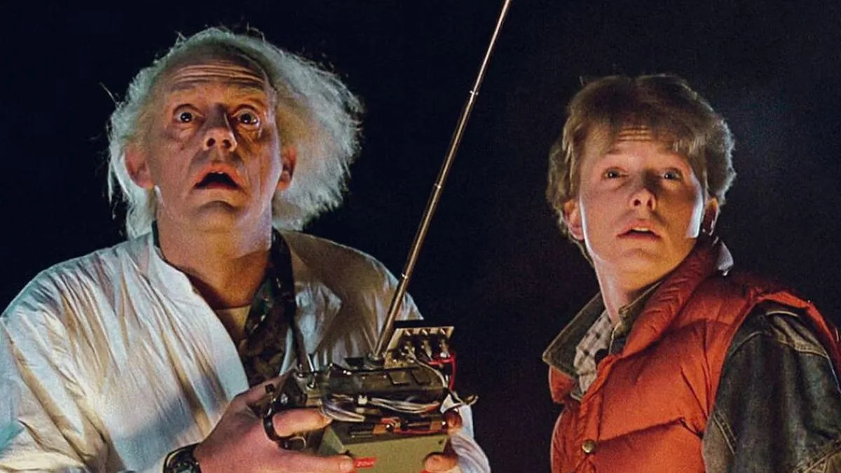 Doc y Marty McFly en "Volver al futuro", Amblin Entertainment