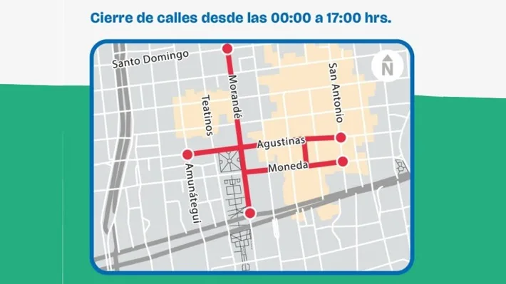 Mapa De Cortes De Calles Dia Nacional Sin Auto