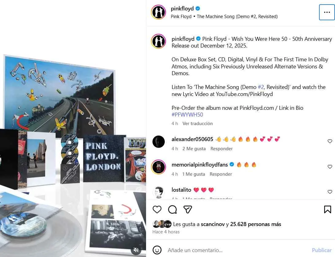 Pink Floyd Instagram