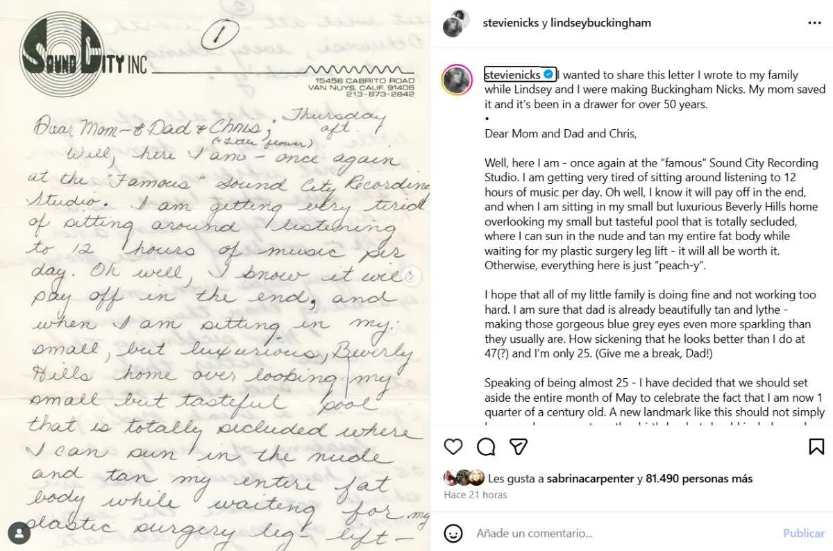 Stevie Nicks Instagram