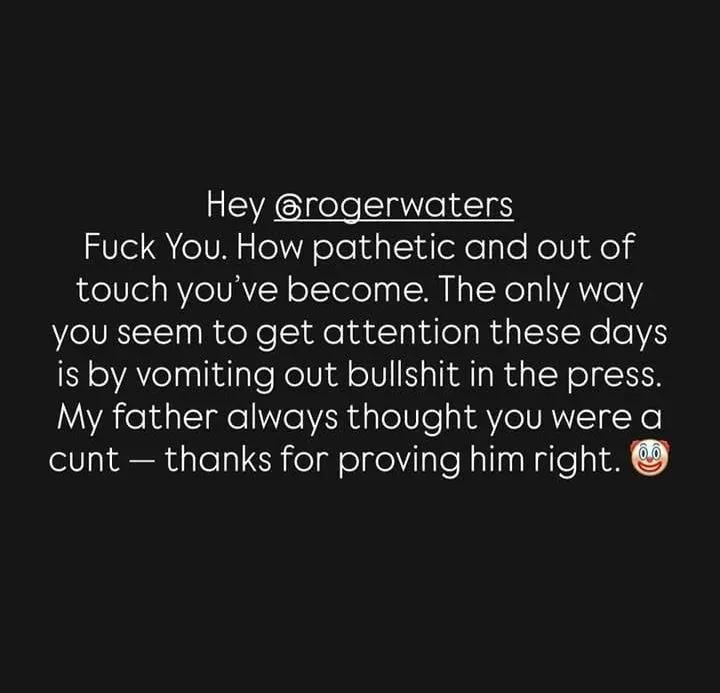 Jack Osbourne Roger Waters