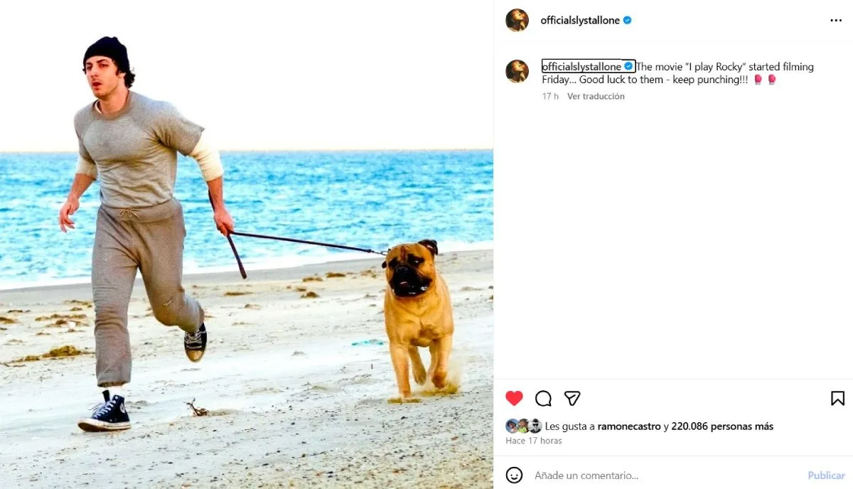 Sylvester Stalone Rocky Instagram