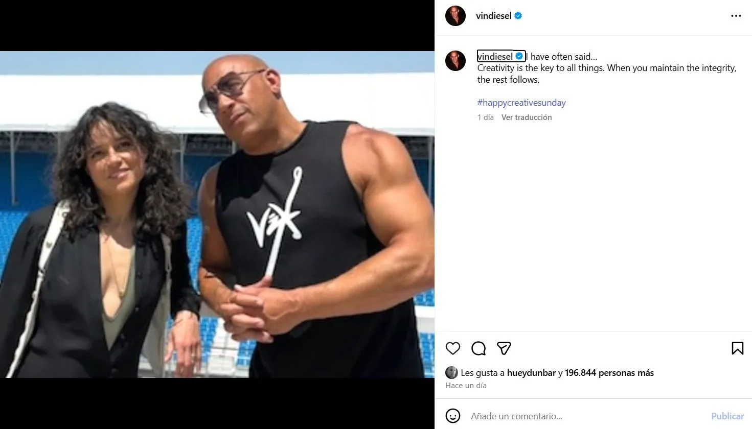 Vin Diesel Instagram
