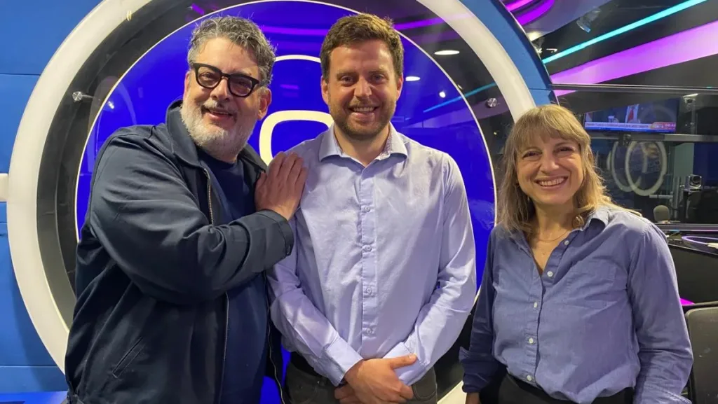 De izquierda a derecha, Marco Silva, Gonzalo Rodríguez y Natalia del Campo