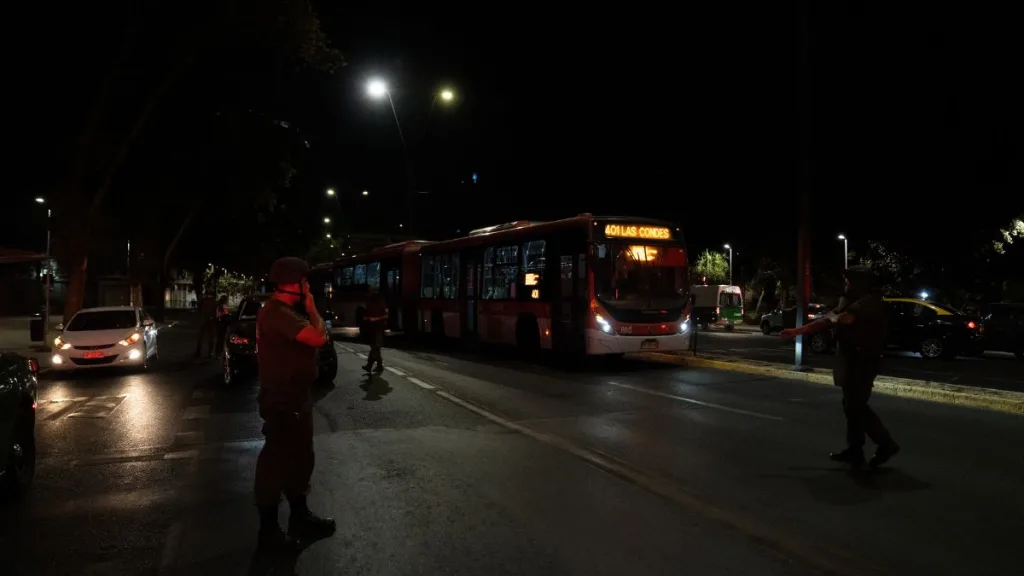 Cortes de luz, Santiago