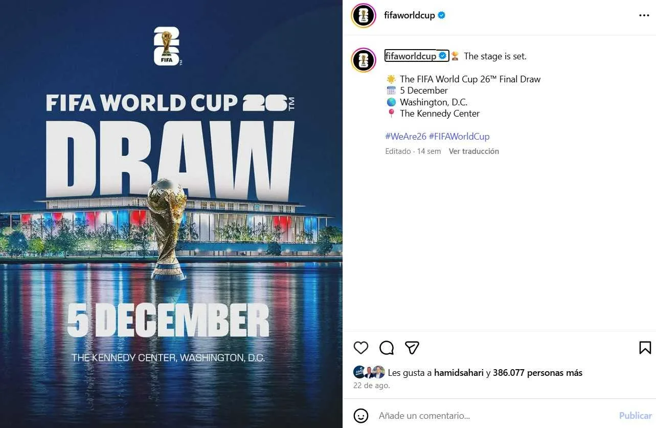Mundial 2026 FIFA Instagram