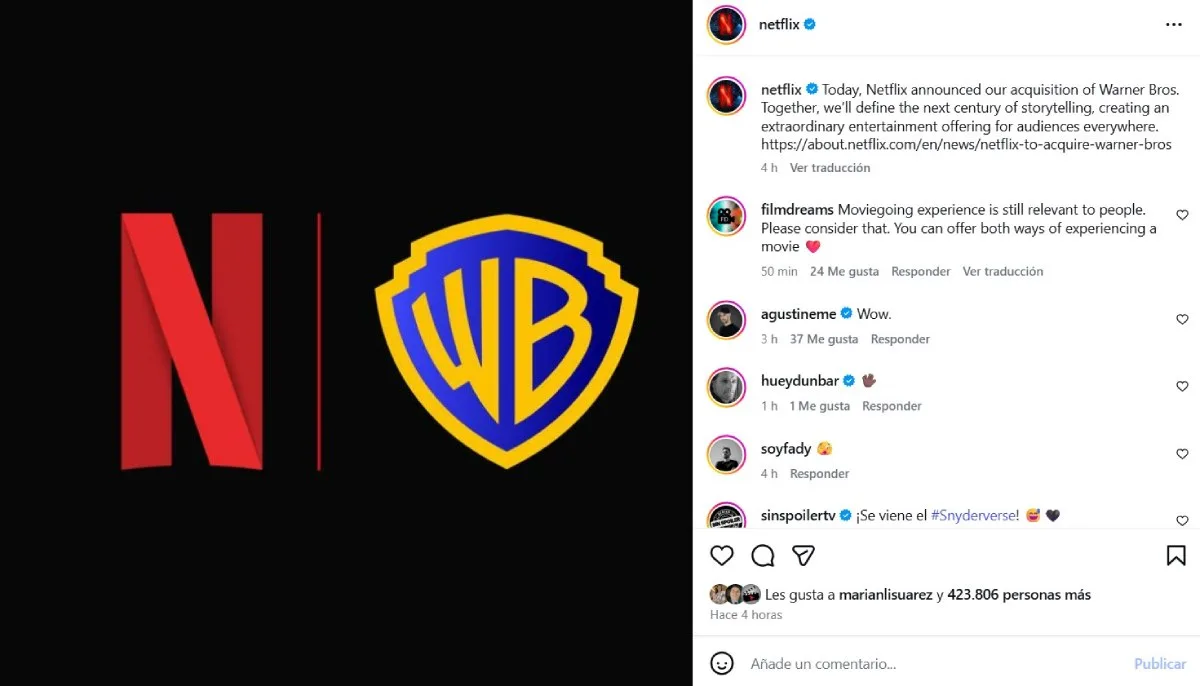 Netflix Warner Instagram