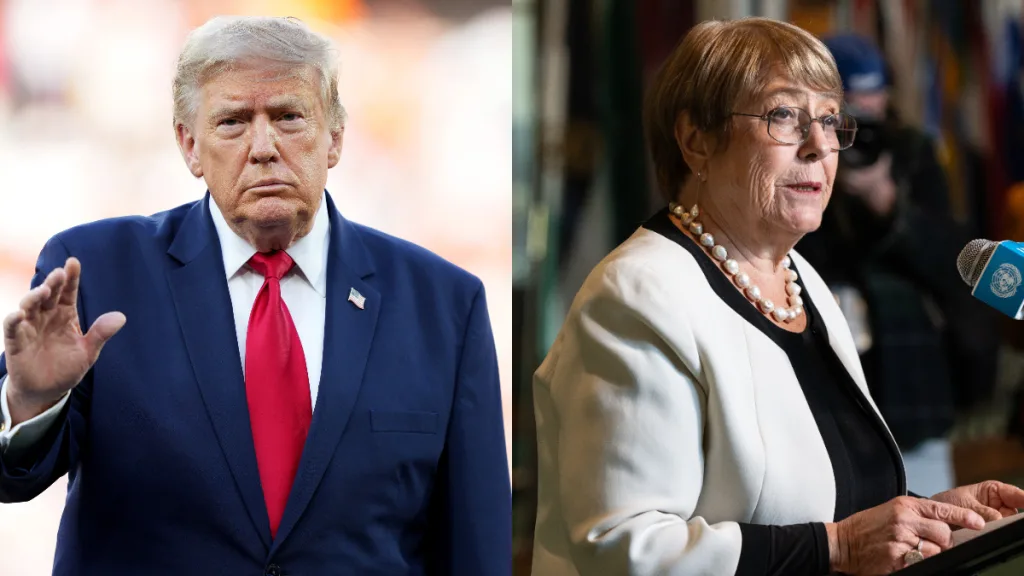 Donald Trump Michelle Bachelet