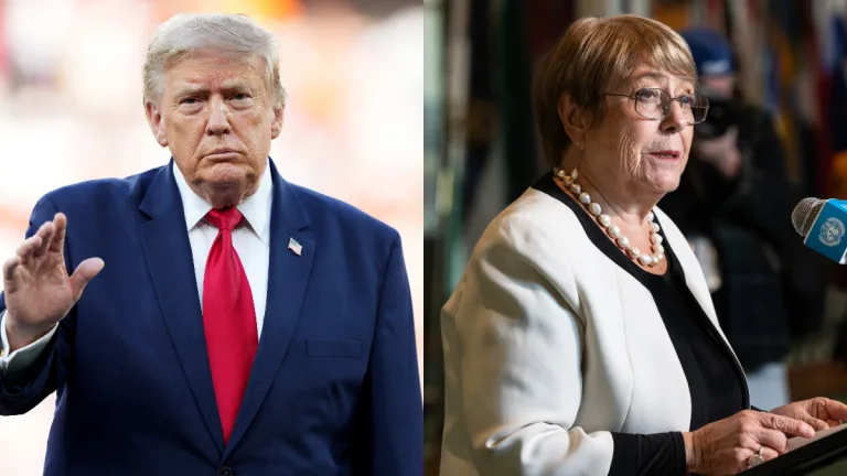 Donald Trump Michelle Bachelet